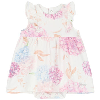 Baby Girls White Floral Dress