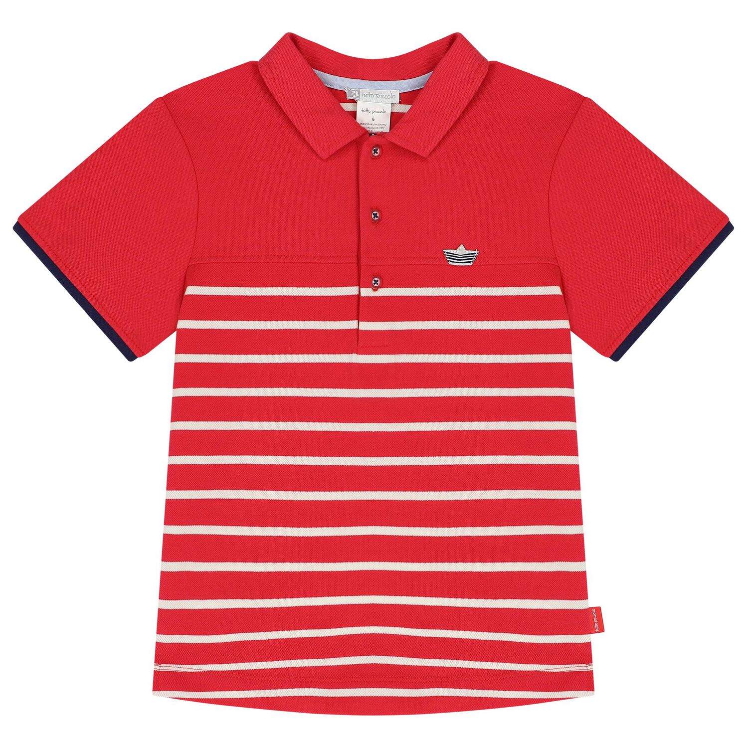 Boys Red & Navy Blue Shorts Set, 1, hi-res image number null