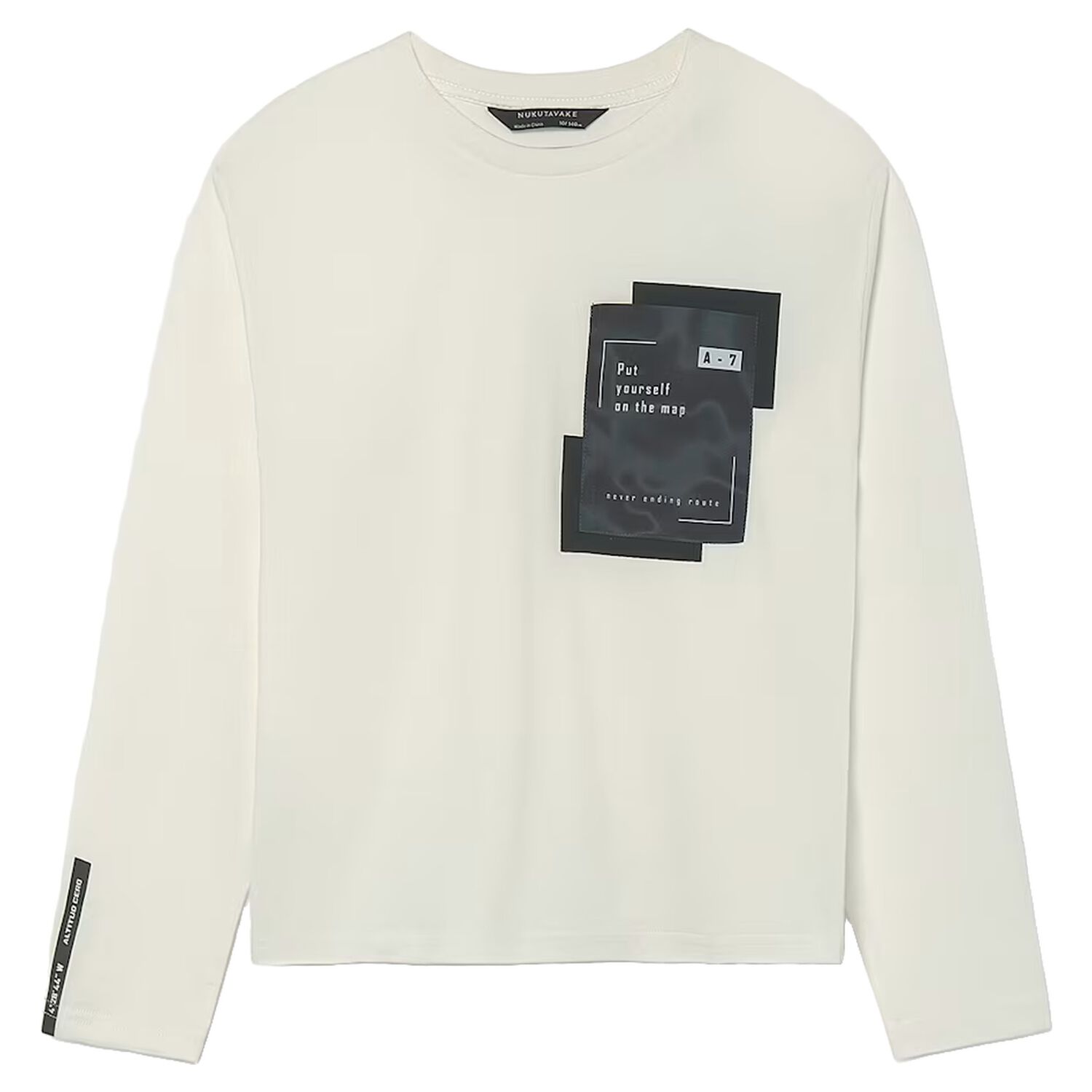 Boys Ivory Long Sleeve Top, 1, hi-res