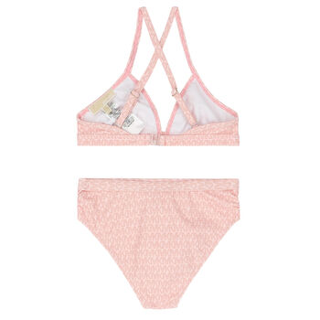 Girls Pink Logo Bikini