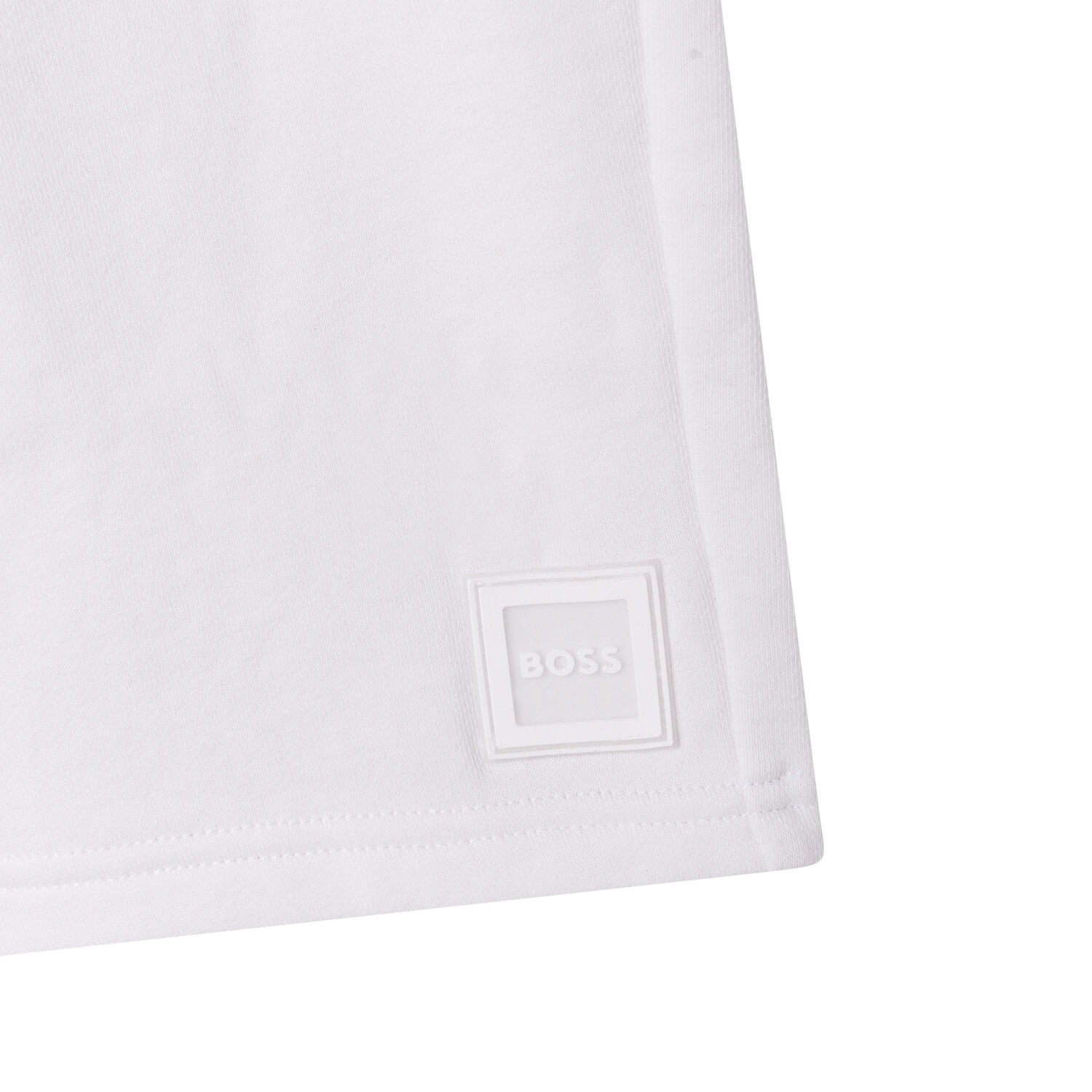 Boys White Logo Shorts, 3, hi-res image number null