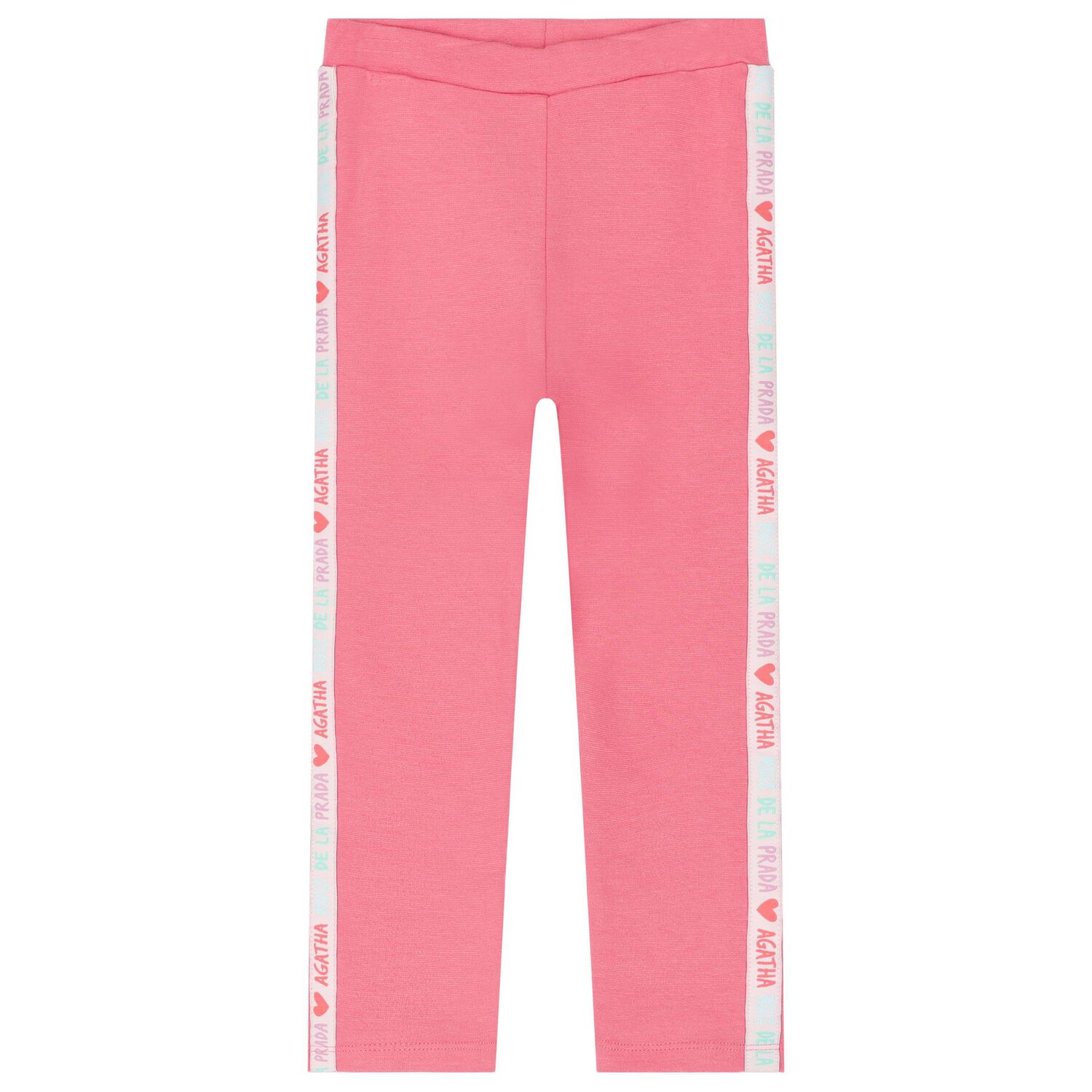 Girl Pink Heart Logo Leggings Set, 1, hi-res image number null