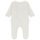 Baby Girls Ivory Bunnies Babygrow, 1, hi-res