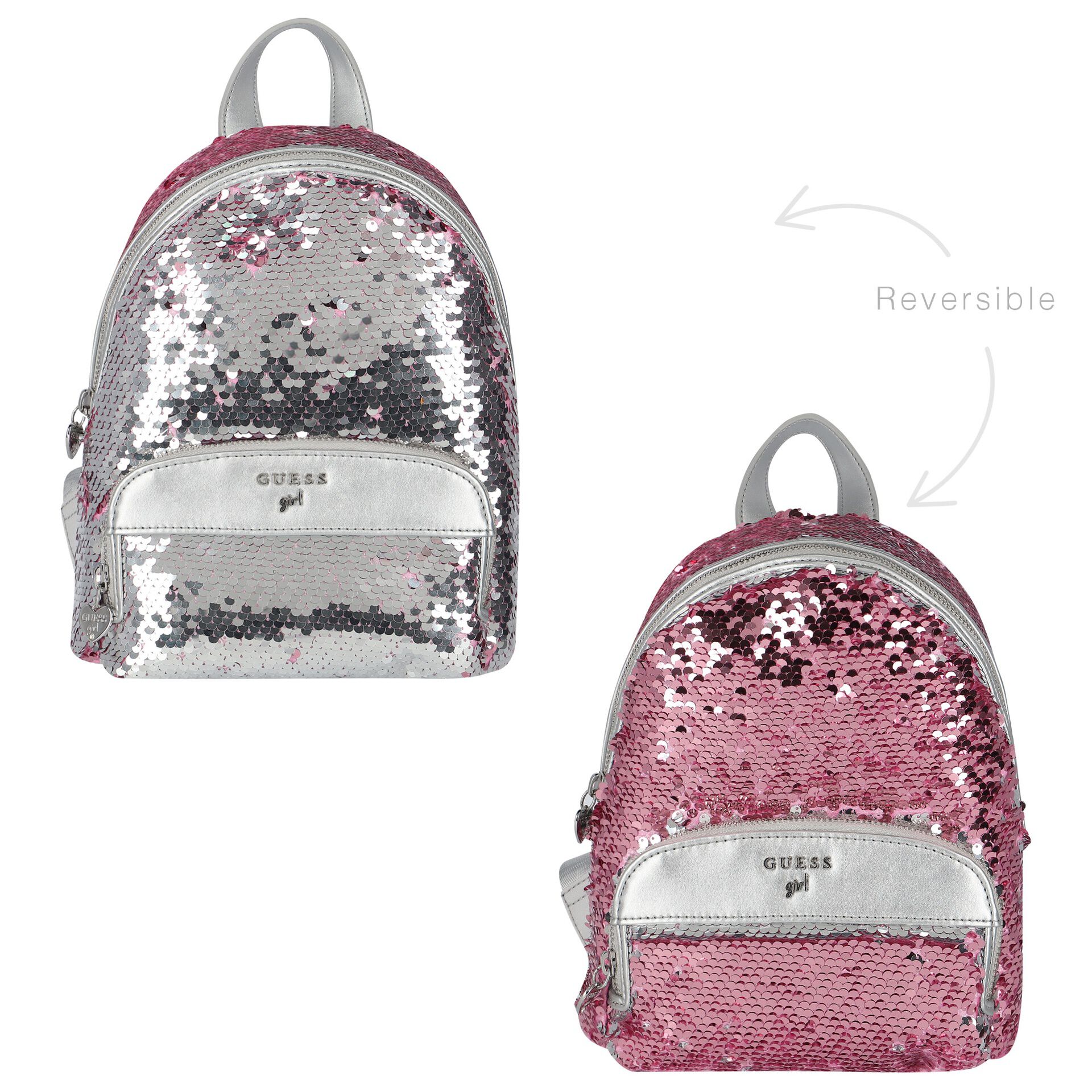 Guess sales silver backpack