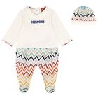 Ivory Logo Zig Zag Babygrow Gift Set , 1, hi-res