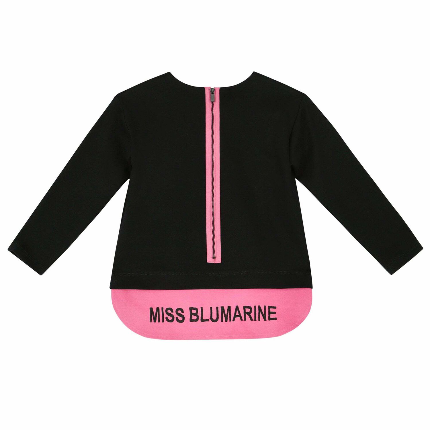 Girls Black & Pink Long Sleeve Top, 1, hi-res image number null