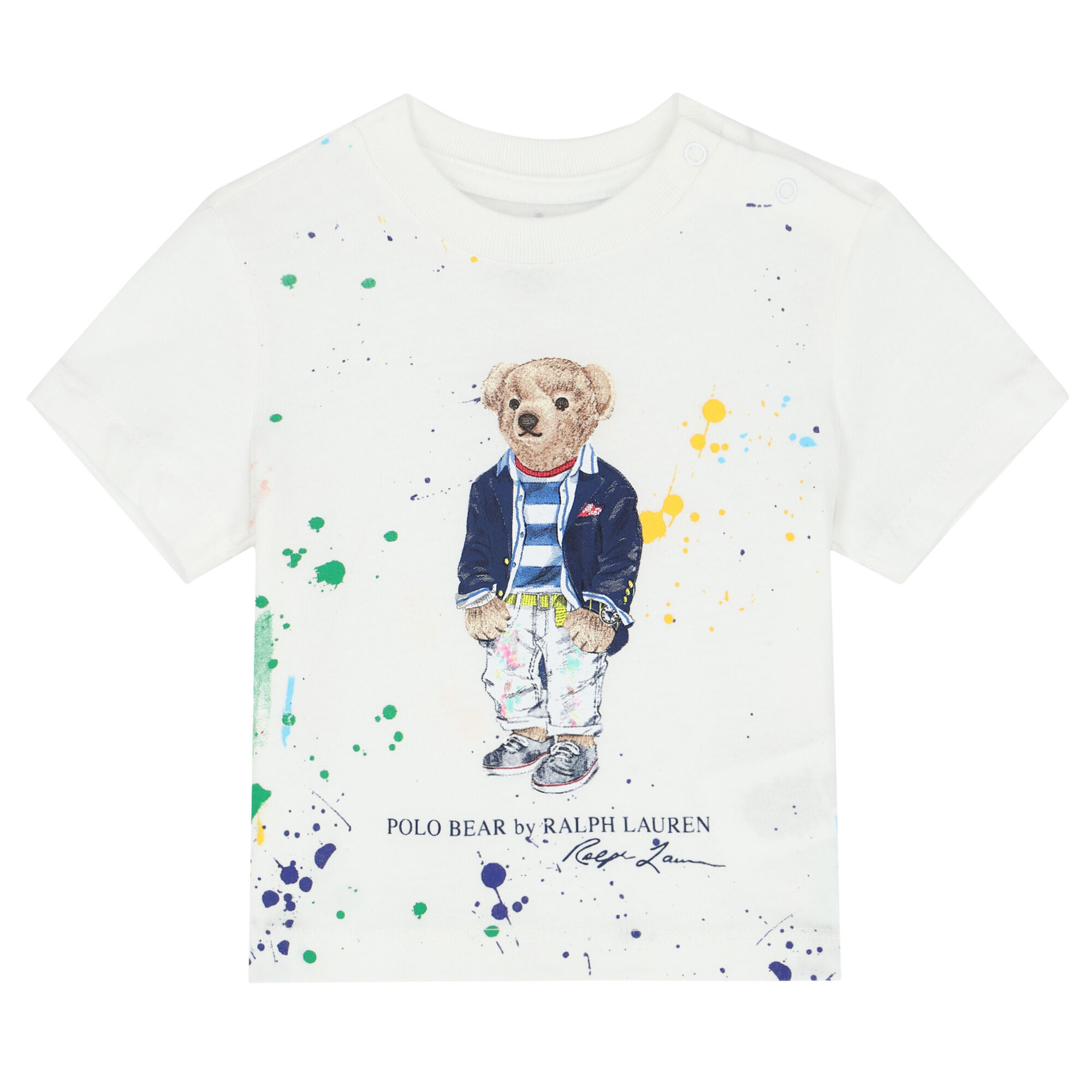 Baby boy white ralph lauren shop t shirt