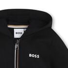 Younger Boys Mini Me Black Logo Tracksuit, 1, hi-res