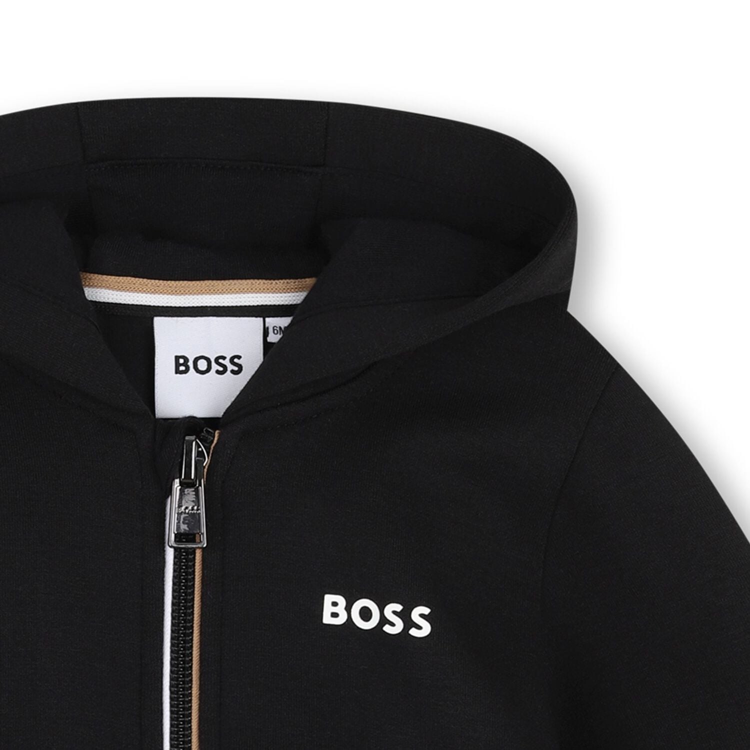 Younger Boys Mini Me Black Logo Tracksuit, 1, hi-res