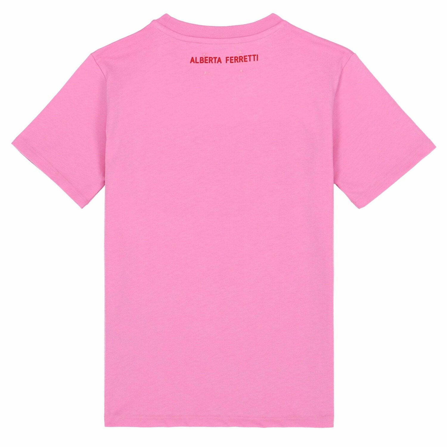Girls Pink Embroidered Jersey T-Shirt, 1, hi-res image number null