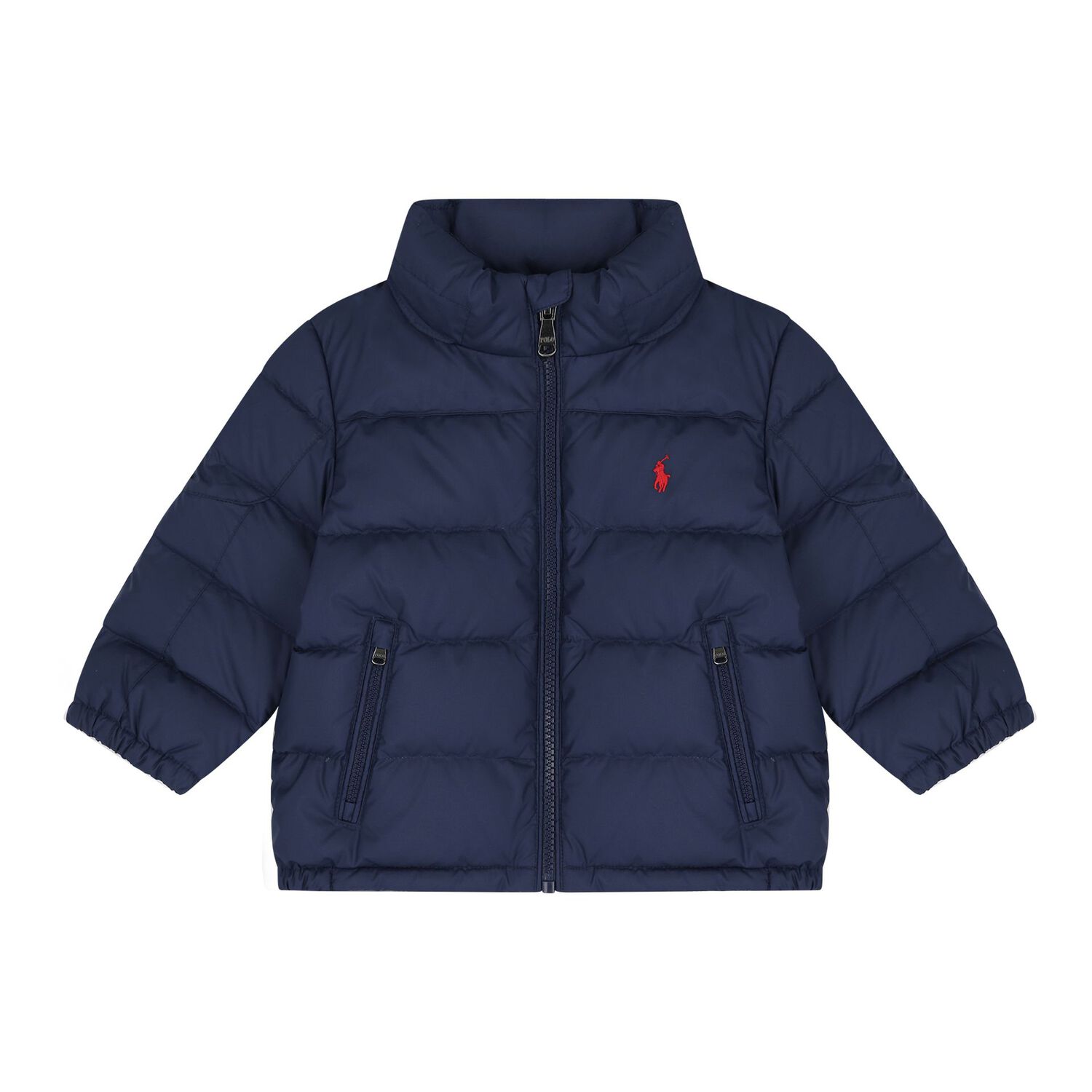 Baby Boys Naby Blue Logo Puffer Jacket, 1, hi-res