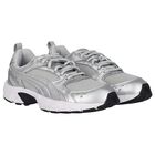 Silver Logo Milenio Tech LT Jr Trainers, 1, hi-res