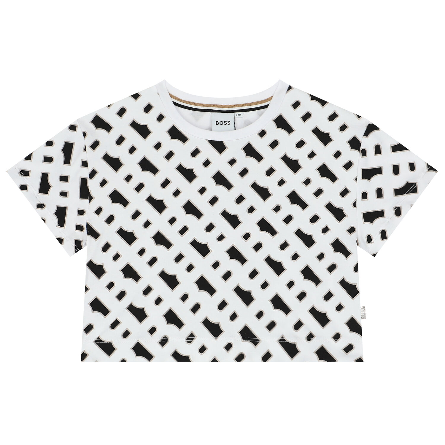 Girls White Logo T-Shirt, 1, hi-res image number null