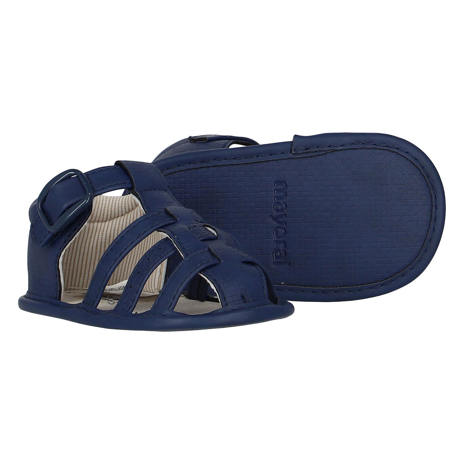 Baby Boys Navy Blue Sandals, 2, hi-res image number null