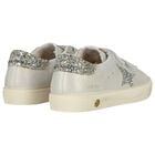 Girls Grey & Ivory Logo Trainers, 1, hi-res