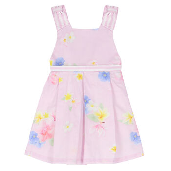 Girls Pink Floral Dress