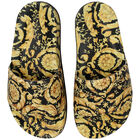 Gold & Black Barocco Sliders, 1, hi-res