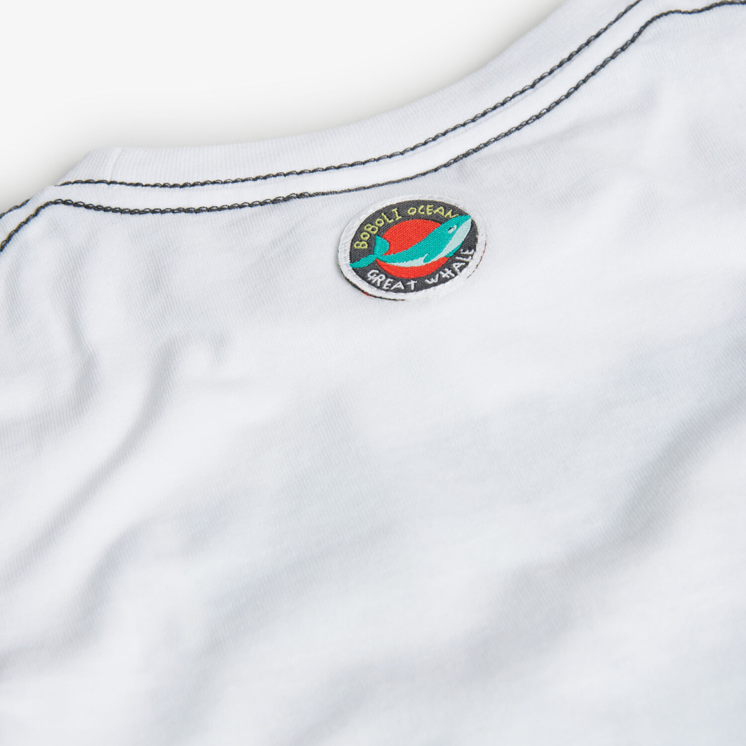 تيشيرت أولاد بطبعة الحوت باللون الأبيض, 1, hi-res