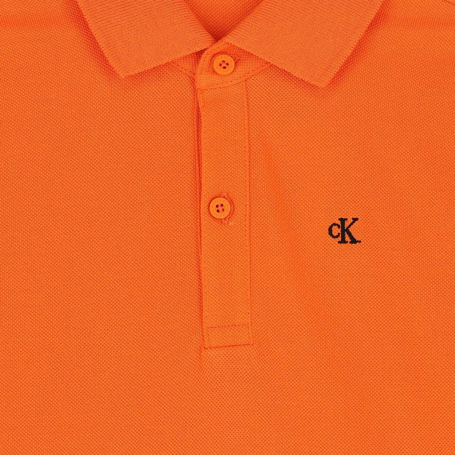 Boys Orange Polo Shirt, 1, hi-res
