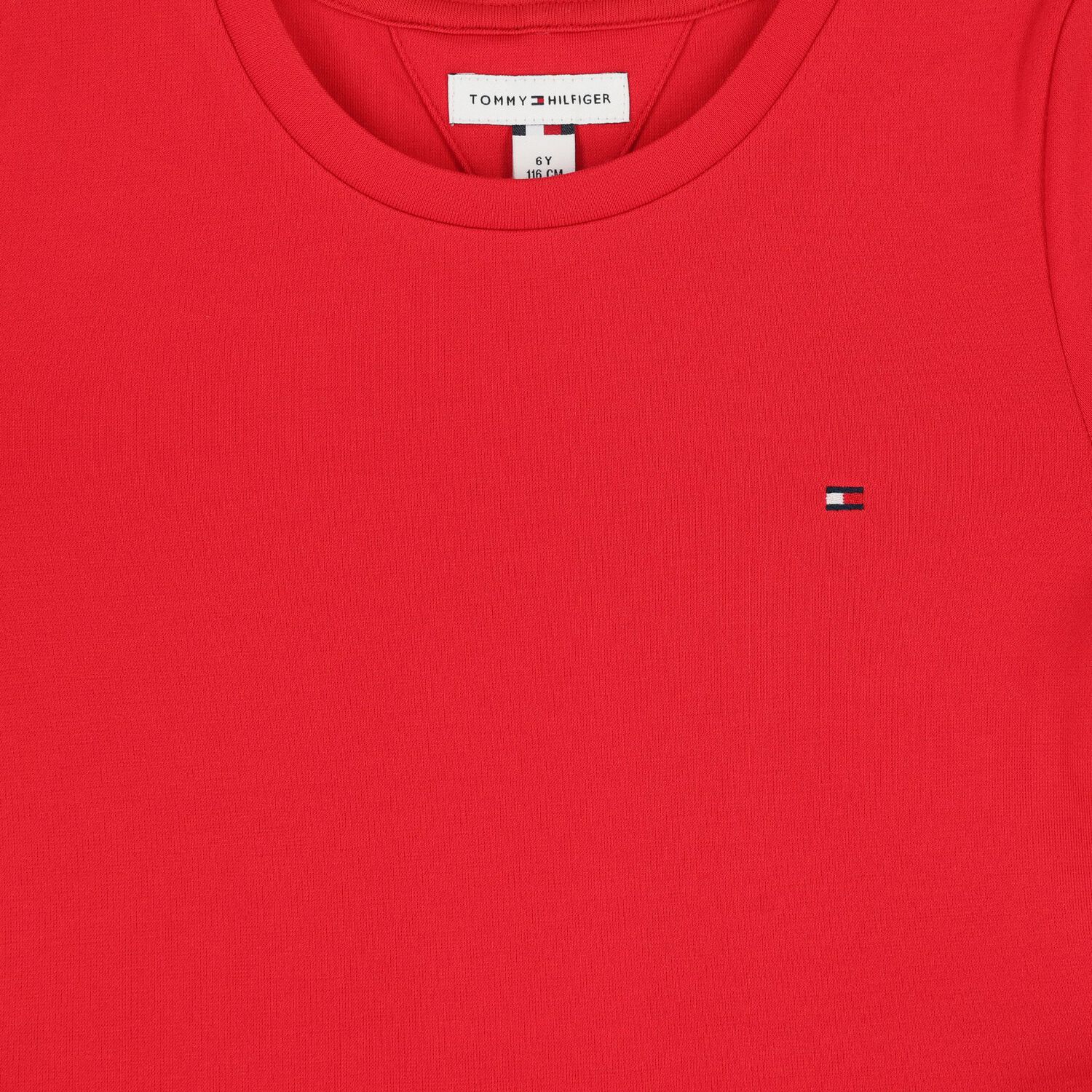 Girls Red Logo Pleated Dress, 2, hi-res