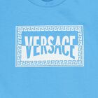 Younger Boys Blue Logo T-Shirt, 1, hi-res