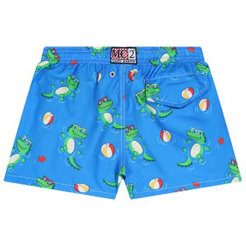 Boys Blue Crocodile Swim Shorts