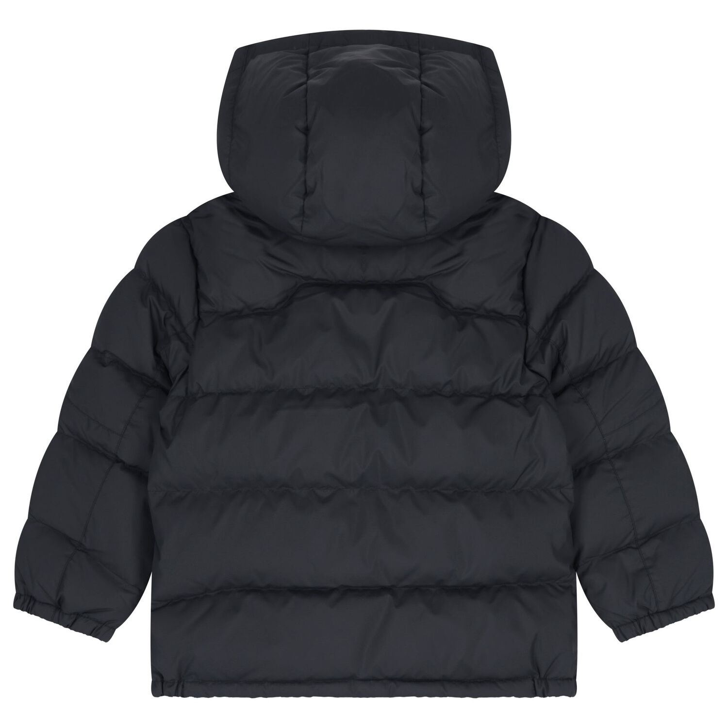 Boys Black Logo Puffer Jacket, 1, hi-res image number null