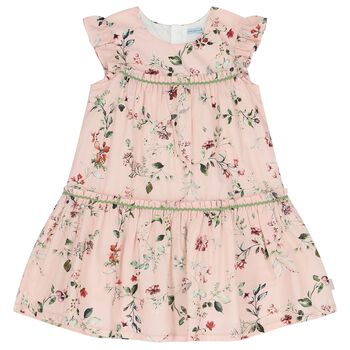 Girls Pink Floral Dress