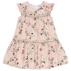 Girls Pink Floral Dress, 1, hi-res
