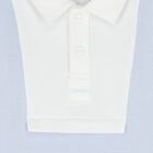 Baby Boys Blue & White Polo Babygrow, 1, hi-res