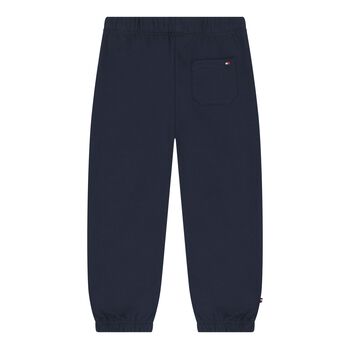 Baby Boys Navy Blue Logo Joggers