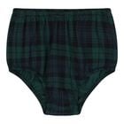 Baby Girls Green & Black Tartan Dress Set, 1, hi-res