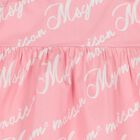 Younger Girls Pink Logo Dress, 1, hi-res
