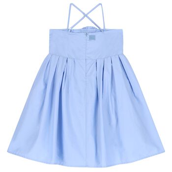 Girls Blue Flower Dress