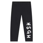 Younger Girls Ivory & Black Leggings Set, 1, hi-res