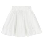 Girls White Logo Skirt, 1, hi-res