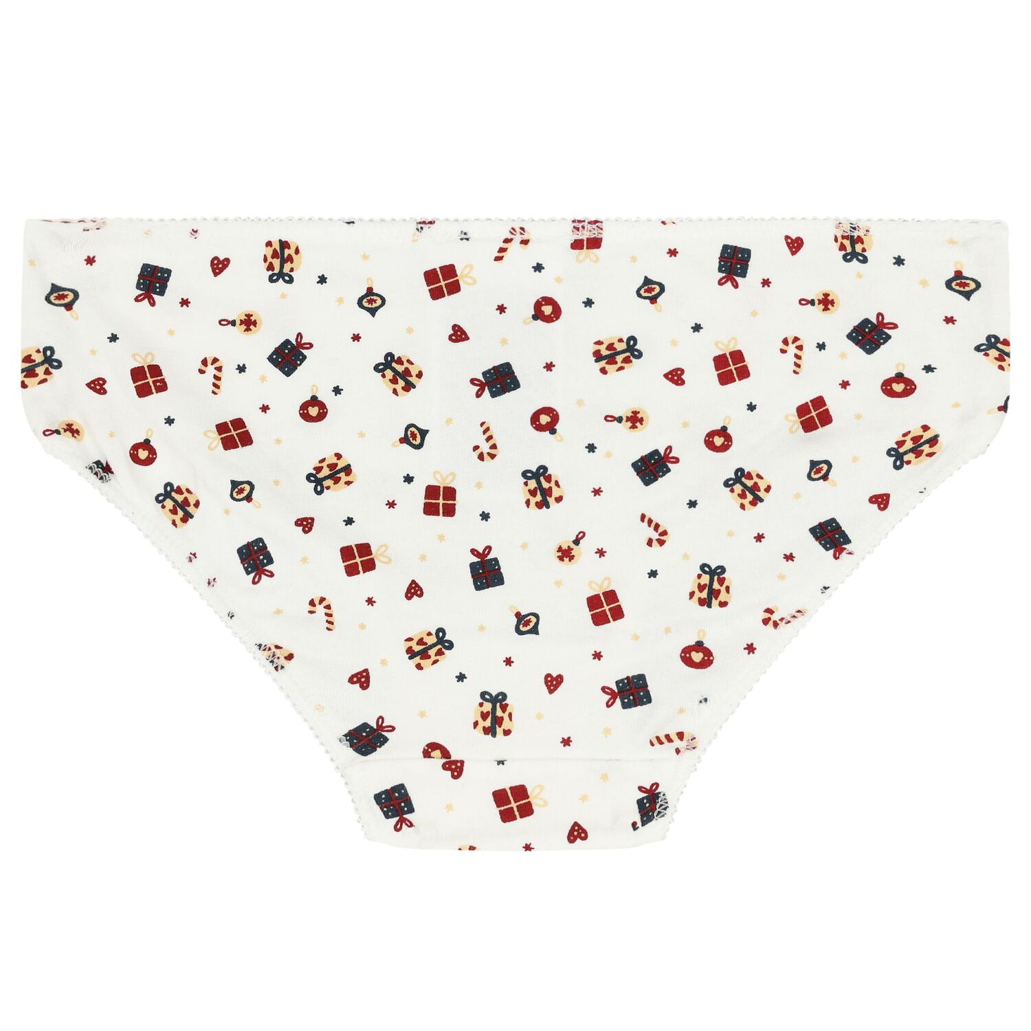 Girls Red & White Briefs (4 Pack), 2, hi-res image number null