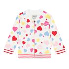 Baby Girls White & Pink Logo Tracksuit, 1, hi-res