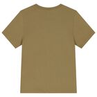 Boys Beige Logo T-Shirt, 14, hi-res
