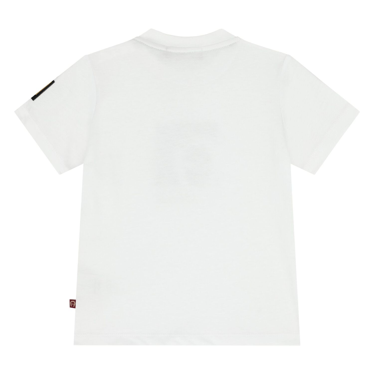 Younger Boys White Logo T-Shirt, 3, hi-res
