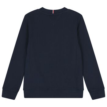 Boys Navy Blue Logo Sweatshirt