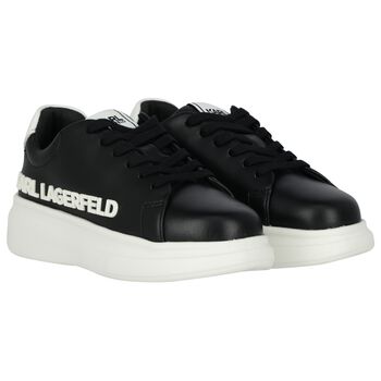 Black & White Logo Trainers