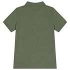 Boys Green Logo Polo Shirt, 1, hi-res