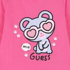 طقم بنات بنطلون بالشعار باللون الوردى و الأزرق, 1, hi-res