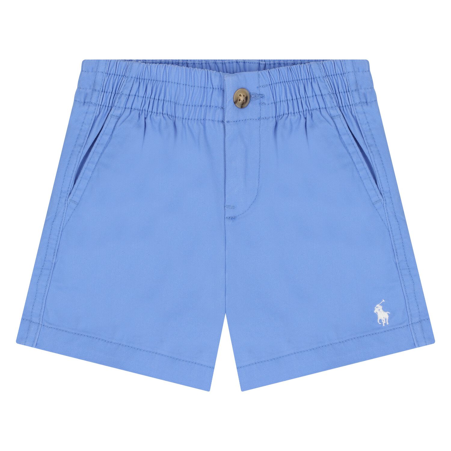 Baby Boys Blue Cotton Shorts, 1, hi-res