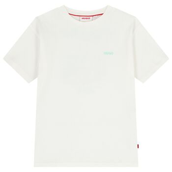 Boys White Logo T-Shirt