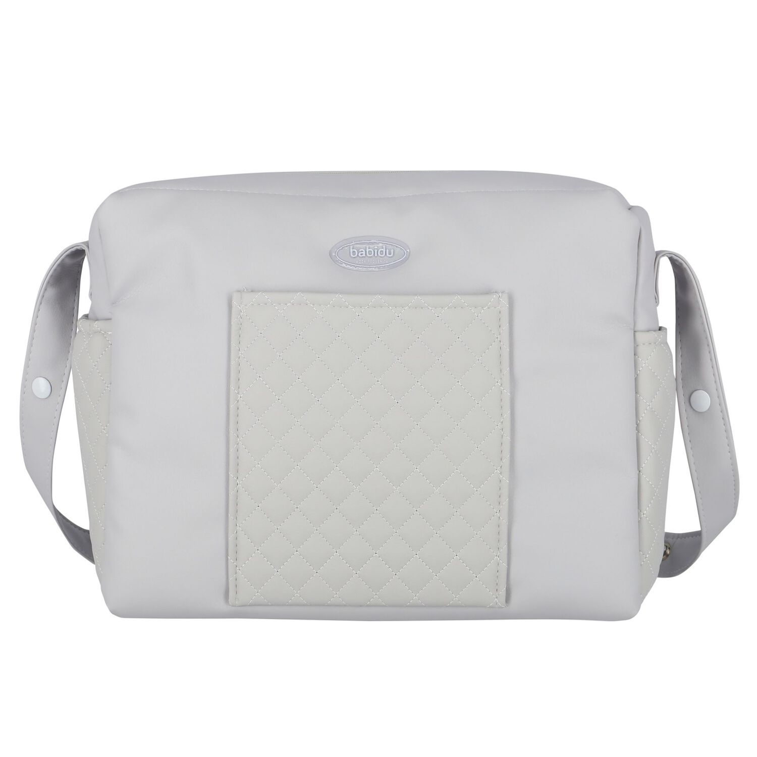 Grey Quilted Baby Changing Bag, 1, hi-res image number null