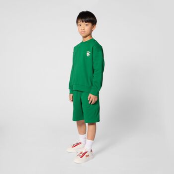 Boys Green Dice Logo Shorts