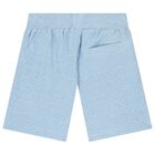 Boys Blue Logo Shorts, 1, hi-res