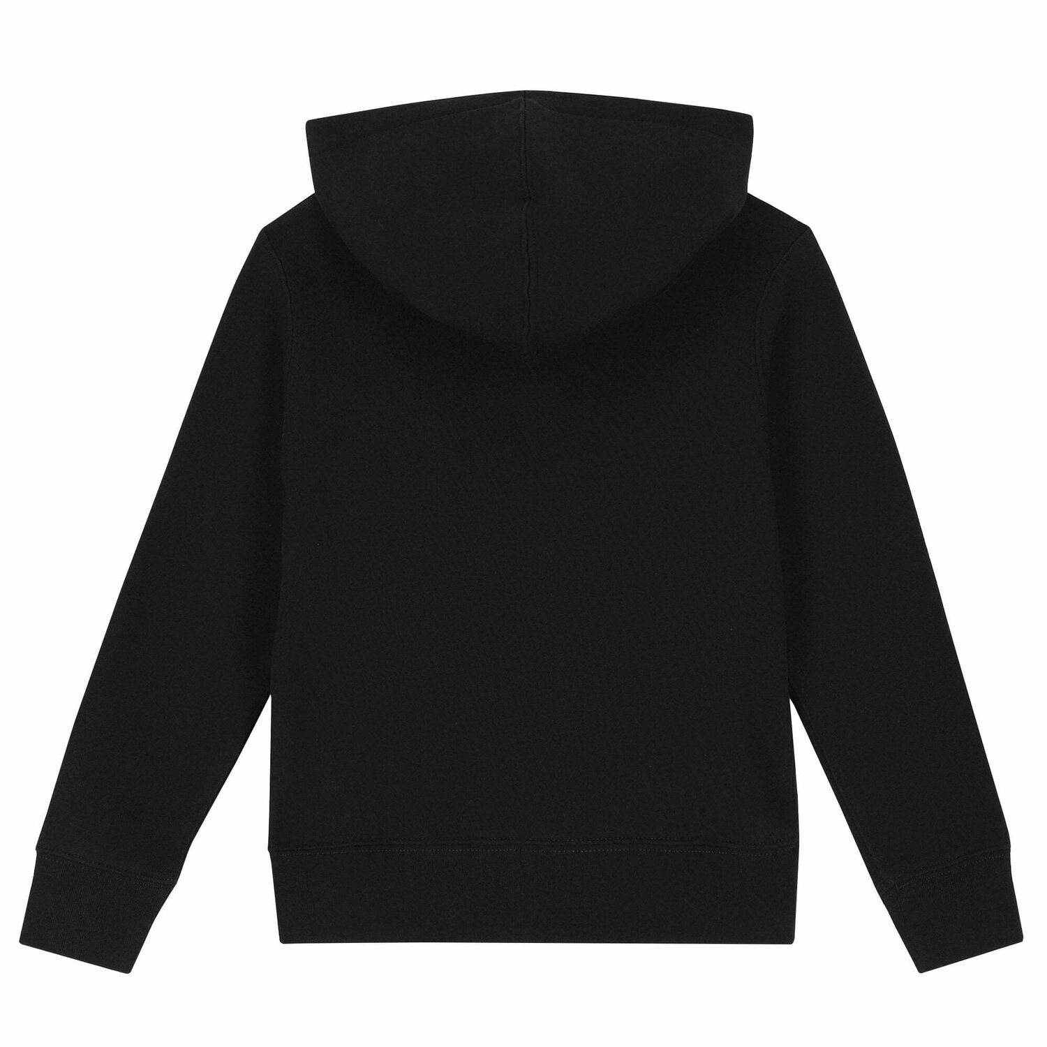 Boys Black Logo Hooded Top, 1, hi-res image number null